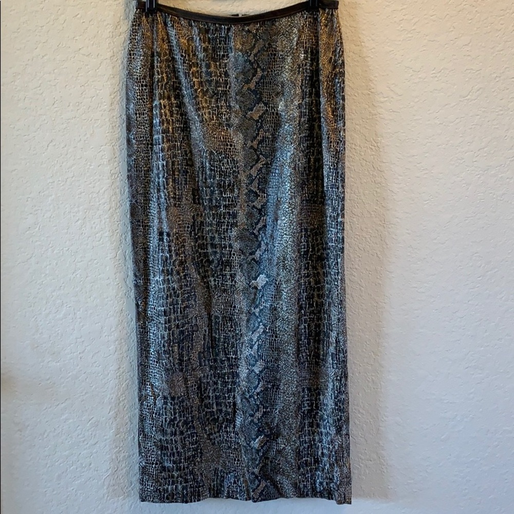 Rozae Nichols snakeskin skirt